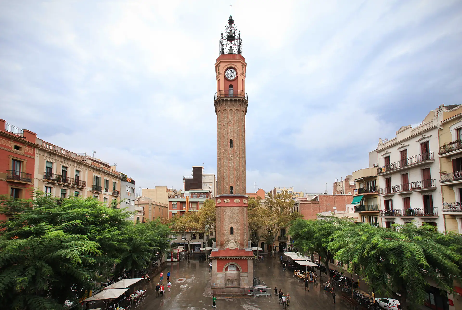 Plaça de la Vila de Gràcia, en el distrito de Gràcia, Barcelona